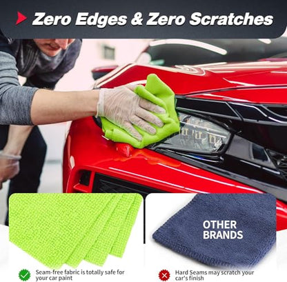 Shop Towels Microfiber Cleaning Cloth Bulk (24 Count)