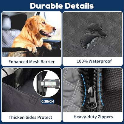 Tough Dog Car Seat Cover for Back Seat with Seatback Top Protection