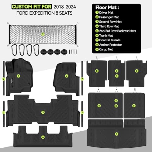 All Weather Floor Mat Set for 2018
