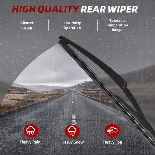 26"+14"+12" Windshield Wiper Blades Replacement for Nissan Rogue 2008