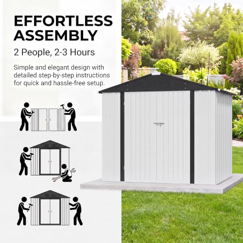 8x6 FT Outdoor Storage Shed