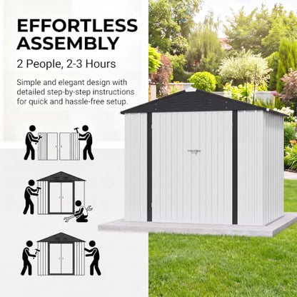 8x6 FT Outdoor Storage Shed