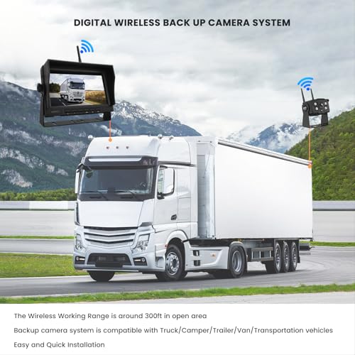 Wireless Backup Camera with 7" Monitor