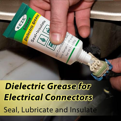 Dielectric Grease for Electrical Connectors Spark Plug Automotive (2 Ounce)