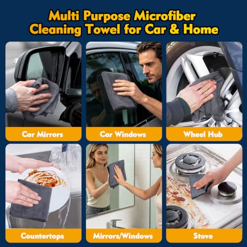 Microfiber Cleaning Cloth 12 Pack (12 Count)