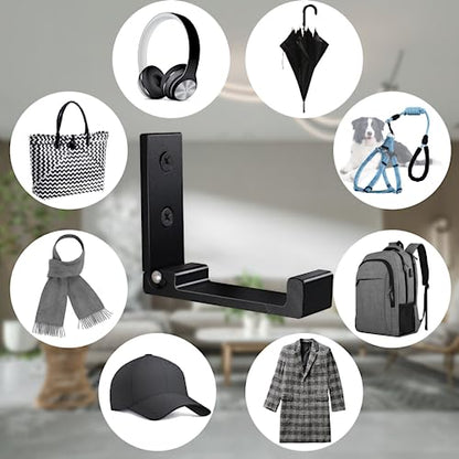 Folding Coat Hooks 6pcs Foldable Hook Wall Mounted for Hanging Coat