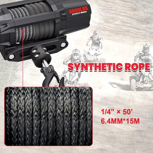 6000 lbs UTV Winch