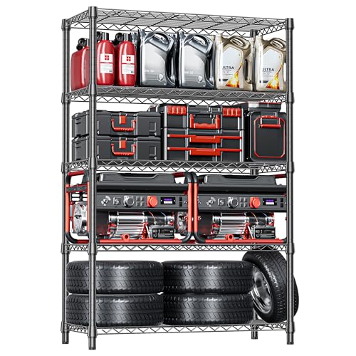 5 Tier Heavy Duty Metal Storage Shelving Unit (5 Count)