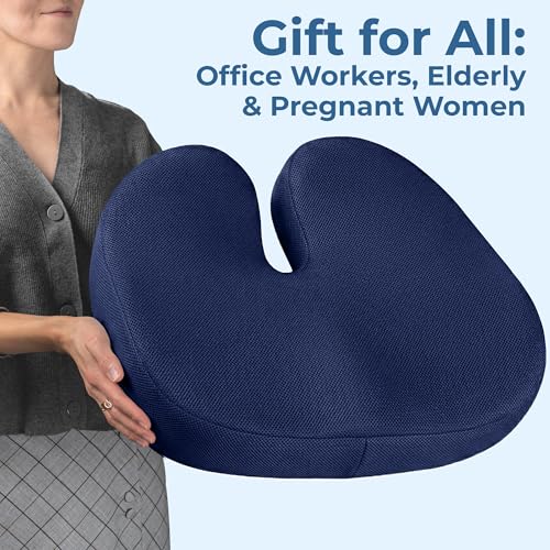Seat Cushion Memory Foam Chair Cushion for Tailbone Pain Relief
