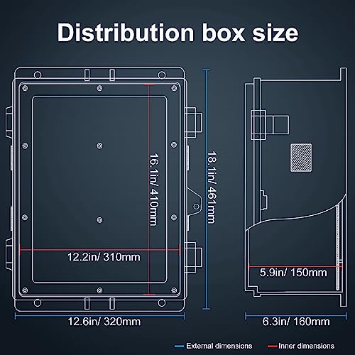 Outdoor Electrical Junction Box with High Power Outlet