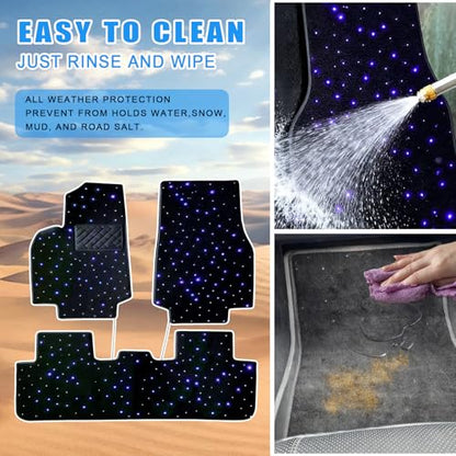 Starlight Floor Mats for Tesla Model Y with App Control led Floor Starlight Design All Weather Anti