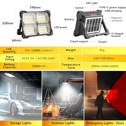 200W Led Work Light Rechargeable
