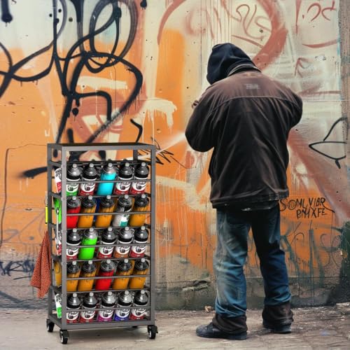 50 Can Spray Paint Rack Organizer