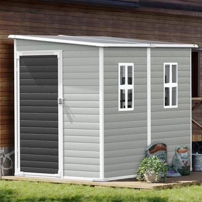 8x4x6 FT Resin Lean to Shed