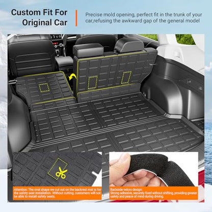 Cargo Mat & Backrest Mats Compatible with 2019