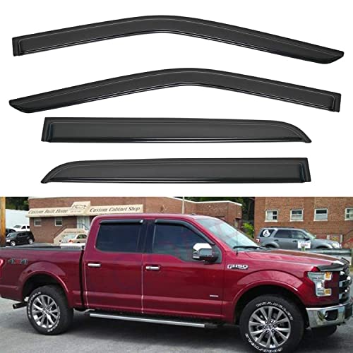 4pcs Window Visors Rain Guards for 2015 (4 Count)