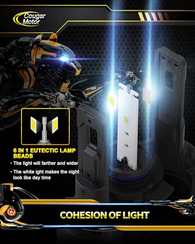9012 Bulbs HIR2 Fog Lights 6500K White Non (2 Count)