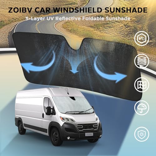 Car Windshield Sun Shade for Dodge RAM ProMaster 2014
