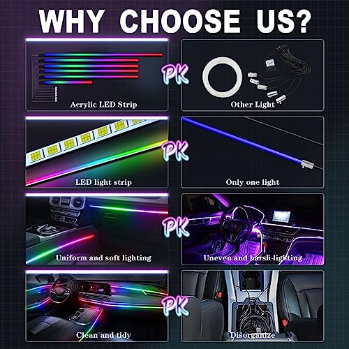 Dreamcolor Acrylic Interior Car Lights