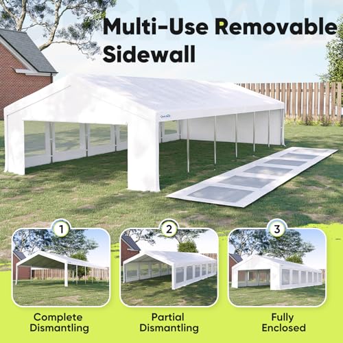 20x40ft Heavy Duty Party Tent Outdoor Canopy with Mesh Windows