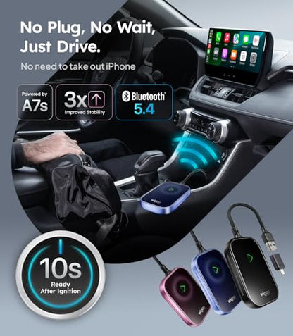 2026 Upgrade Wireless CarPlay Adapter [Long