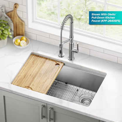 Fairlane 30 in Undermount Workstation Single Bowl 18