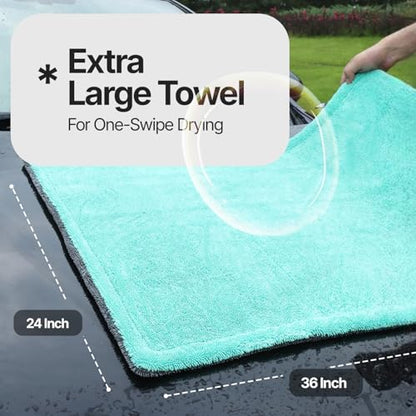 Crystal Clean 1300 GSM Car Drying Towel