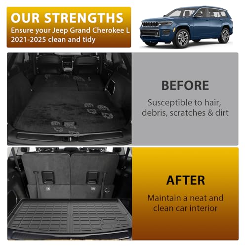 Floor Mats Cargo Liner for Jeep Grand Cherokee L 2021