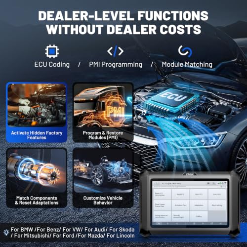 D7W OBD2 Scanner Diagnostic Tool Wireless Bidirectional Scan Tool