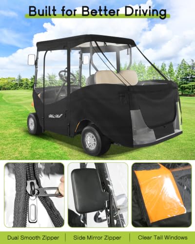 Golf Cart Enclosure 4 Passenger for EZGO TXT Short Roof 4