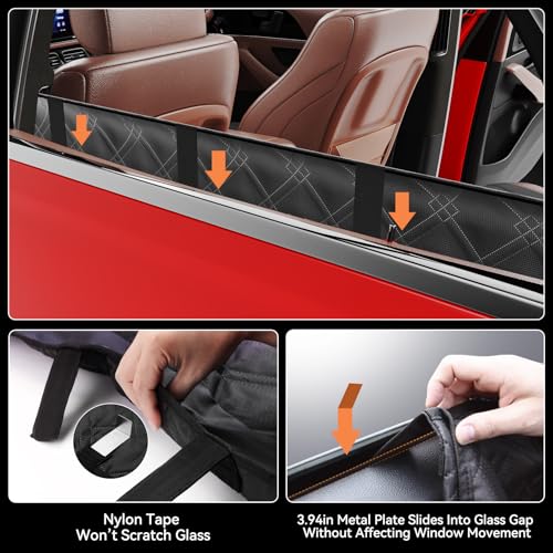 Dog Car Seat Cover for Back Seat with Door Protection