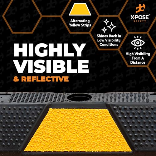 48" Heavy Duty Rubber Parking Stopper (10 Count)