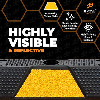 48" Heavy Duty Rubber Parking Stopper (10 Count)