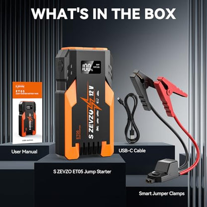 ET05 Jump Starter 5000A Portable Car Jump Starter Battery Pack