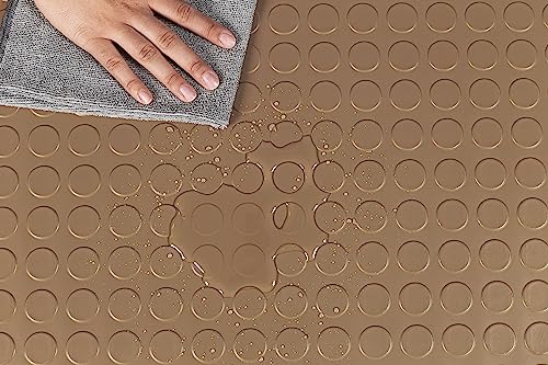Large Coin Pattern Vinyl Garage Floor Protector Mat