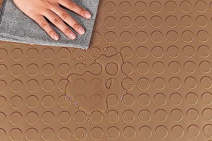 Large Coin Pattern Vinyl Garage Floor Protector Mat