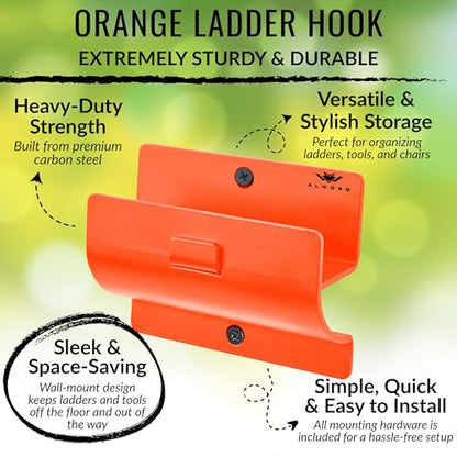 Orange Heavy Duty Ladder Hooks
