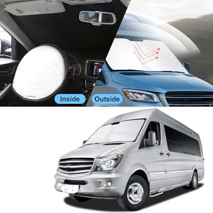 Sun Shade for Mercedes Benz Sprinter Freightliner Cargo Crew Passenger Motorhome 2007