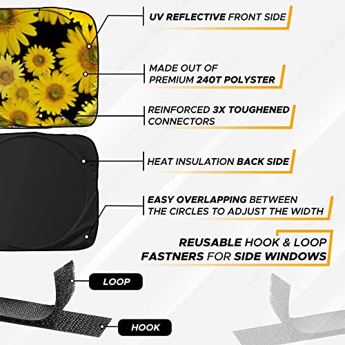 Semi Truck Printed Sun Shade for Windshield