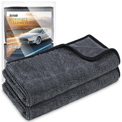 Microfiber Towel Car Drying Detailing Wash Cloth Car Care (2 Count)
