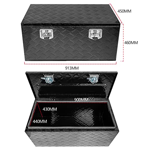 36" x 18" x 18" Truck Tool Box Pickup Truck Bed Toolbox Heavy Duty