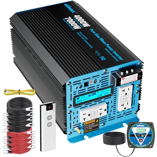 4000W Pure Sine Wave Power Inverter 12V to 120V AC