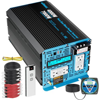 4000W Pure Sine Wave Power Inverter 12V to 120V AC