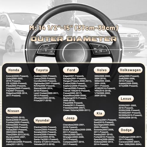Car Steering Wheel Cover 14.5"