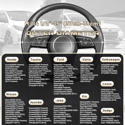 Car Steering Wheel Cover 14.5"