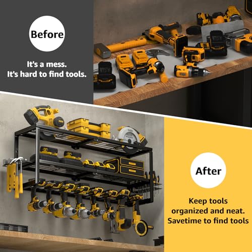 Heavy Duty Power Tool Organizer Wall Mount