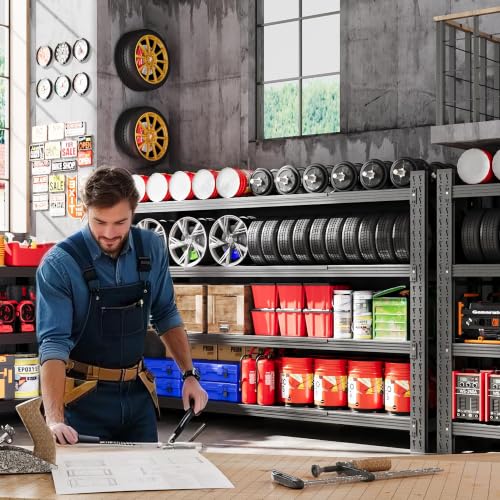 60” Wide Heavy Duty Metal Garage Shelving
