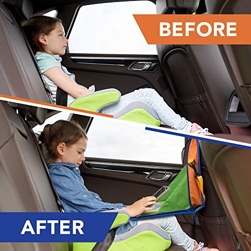 Car Organizer Back Seat for Kids & Tablet Holder for Car with Kick Mats & Lap Tray