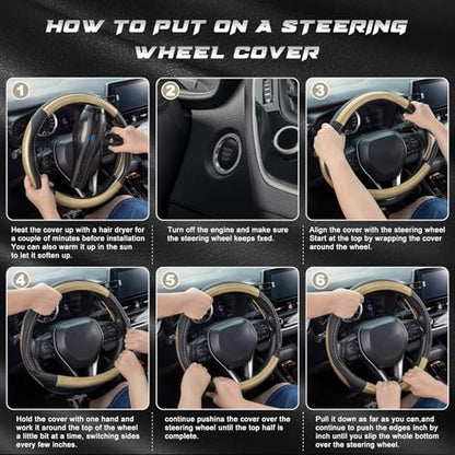 Car Steering Wheel Cover 14.5"