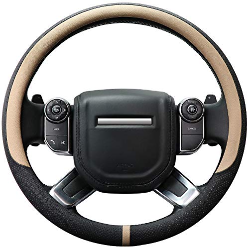 Breathable Car Steering Wheel Cover 16 inch Auto Universal Leather Wrap Non